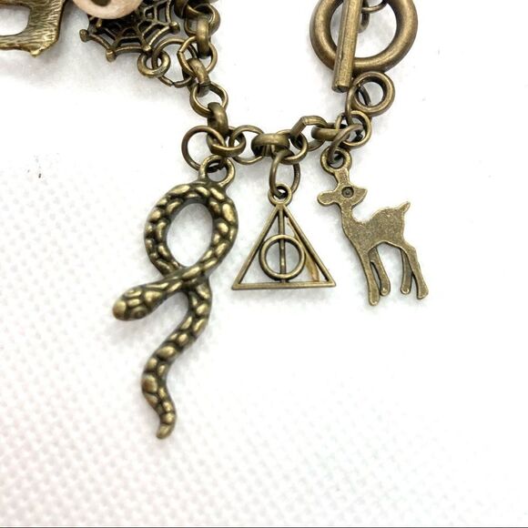 Bronze Tone Harry Potter Charm Bracelet - Picture 8 of 10